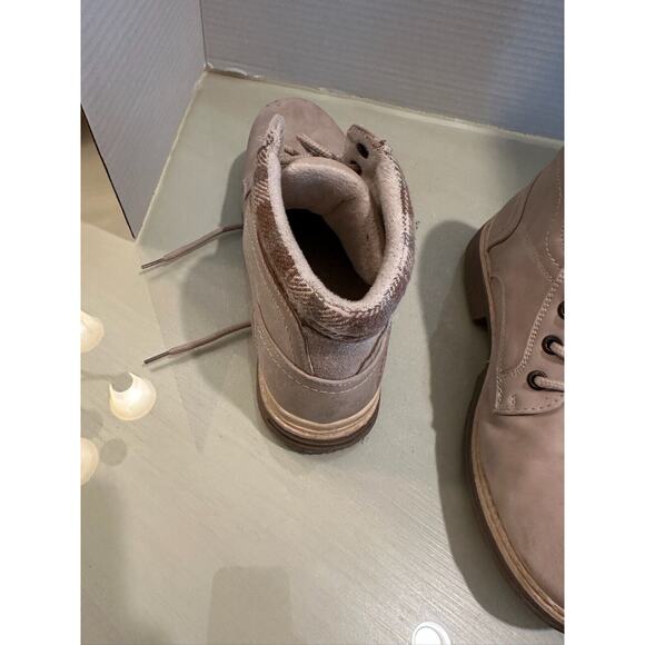 Anjou Femme Womens Hiking Snow Boots Lace Up‎ Round Toe Ankle Fleece Lined - Picture 5 of 12